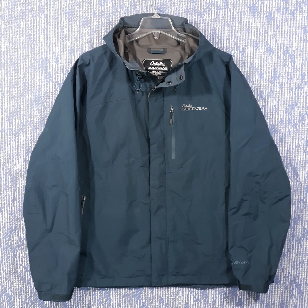 Cabela's Guidewear GORE-TEX Waterproof Jacket Fishing Outdoor Hooded Mens 2XL